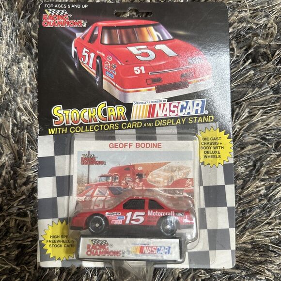 1991 Racing Champions 1/64 Geoff Bodine #15 Motorcraft Ford Thunderbird no bars - Picture 1 of 4